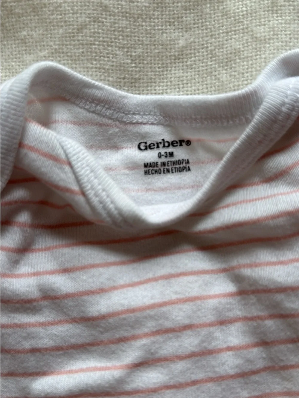 Gerber Pink Striped and Dusty Rose Polka Dot Baby One-Pieces